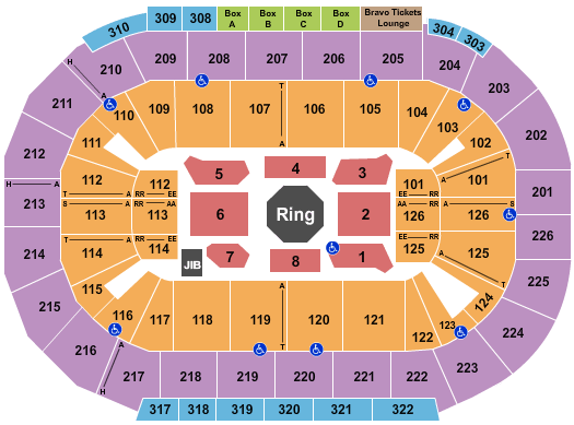 Michelob ULTRA Arena At Mandalay Bay UFC 151 Seating Chart
