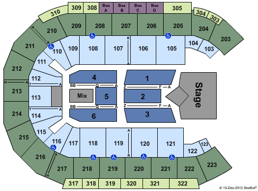 Michelob ULTRA Arena At Mandalay Bay Carrie Underwood Seating Chart
