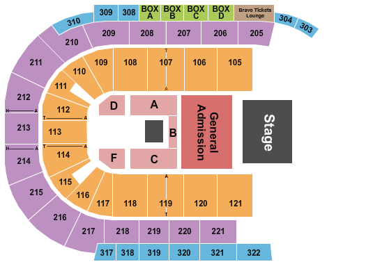 Michelob ULTRA Arena At Mandalay Bay Five Finger Death Punch Seating Chart