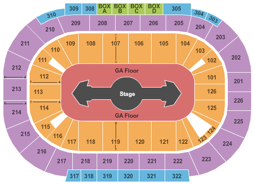 Michelob ULTRA Arena At Mandalay Bay Baseball Seating Chart