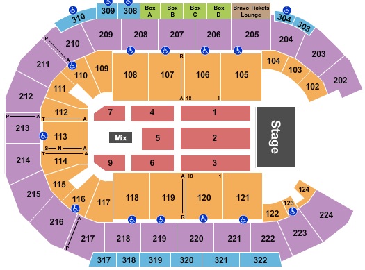 Michelob ULTRA Arena At Mandalay Bay Panic At The Disco Seating Chart