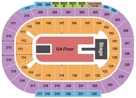 Michelob ULTRA Arena At Mandalay Bay Santa Fe Klan Seating Chart