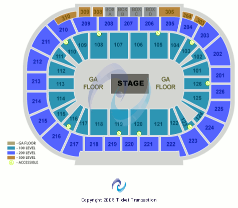 Michelob ULTRA Arena At Mandalay Bay Center Stage GA Seating Chart