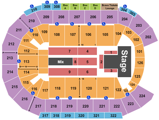 Michelob ULTRA Arena At Mandalay Bay New Kids On the Block Seating Chart