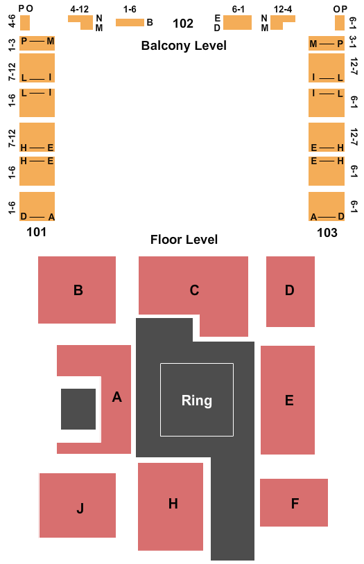 The Grand Ballroom At Manhattan Center Studios WWE Seating Chart
