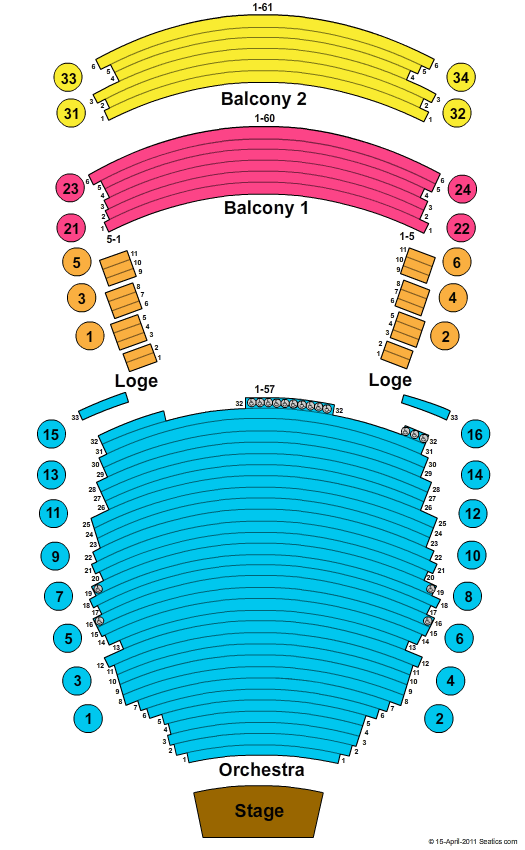 Manitoba Centennial Concert Hall Standard Seating Chart Seating Chart