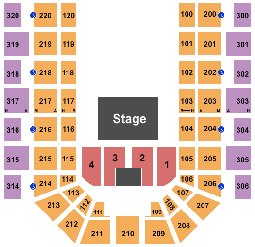 Mayo Clinic Health System Event Center Half House Seating Chart