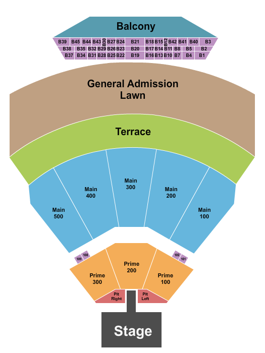 TD Pavilion at The Mann Center For The Performing Arts Cage the Elephant Seating Chart