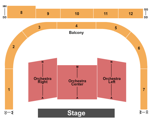 Manuel Artime Performing Arts Center Endstage Seating Chart
