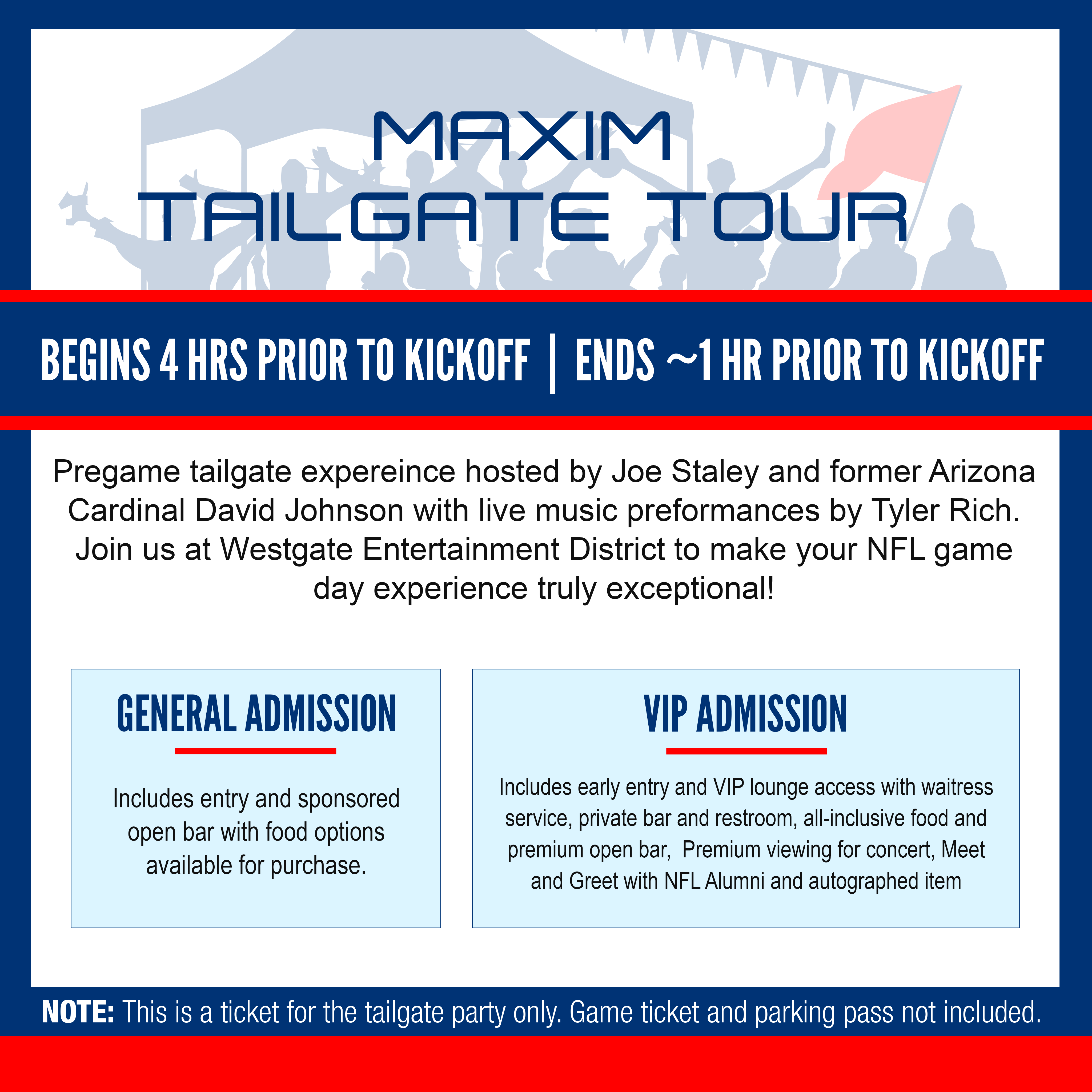 Westgate Entertainment District Maxim Tailgate Seating Chart