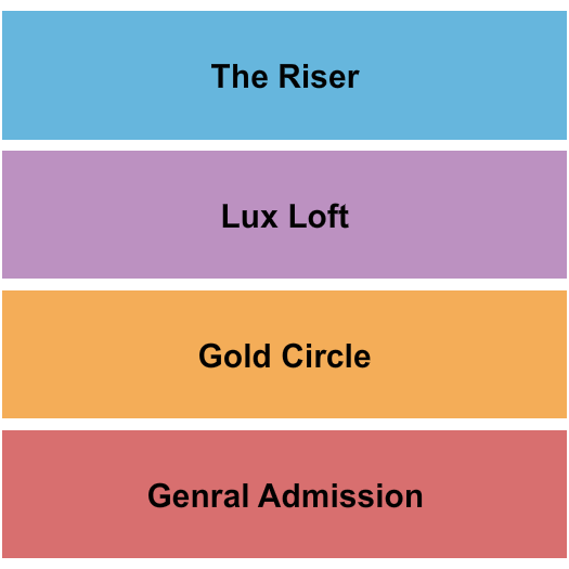 Marathon Music Works GA/GC/Lux/Riser Seating Chart