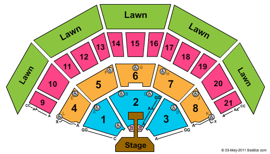 American Family Insurance Amphitheater Britney Spears Seating Chart