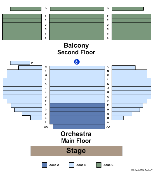 Marines Memorial Theatre Theater - IntZone Seating Chart