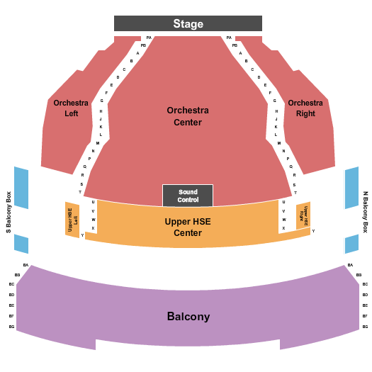 Marion Cultural and Civic Center Endstage Pit Seating Chart