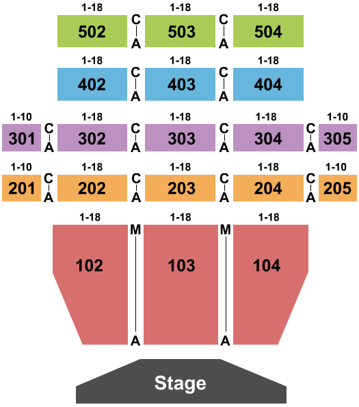 Hard Rock Live At Etess Arena Endstage 2 Seating Chart