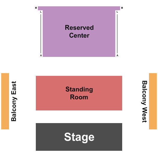 Market Hall Performing Arts Centre Endstage GA Seating Chart