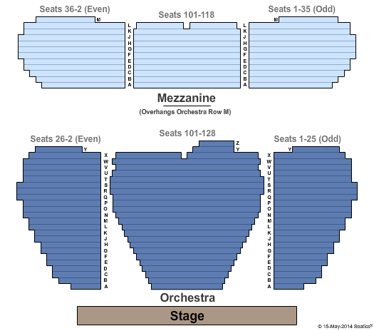 Marquis Theatre - NY End Stage Seating Chart