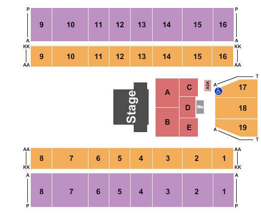 Marshall Health Network Arena Halfhouse 2 Seating Chart