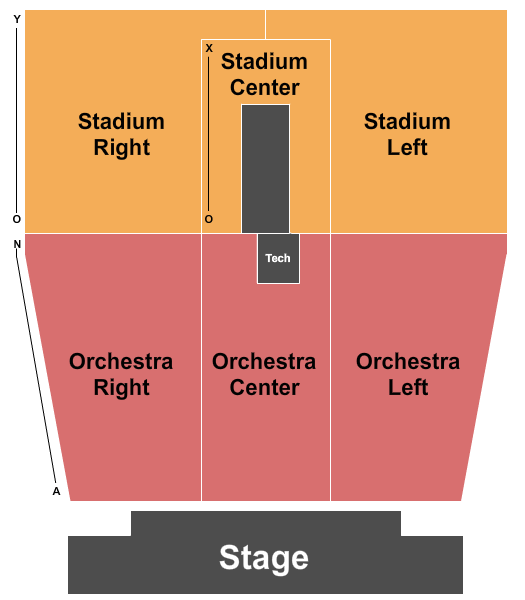Martha's Vineyard Performing Arts Center End Stage Seating Chart