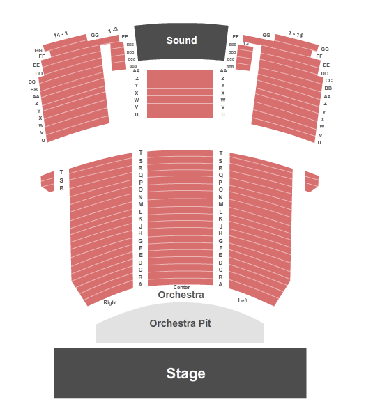 Martin Luther King Jr Performing Arts Center Endstage Seating Chart