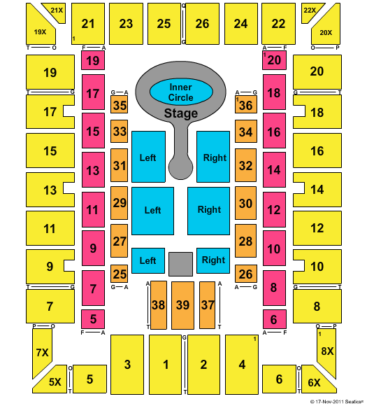 Martin Luther King Jr. Arena Lady Antibellum Seating Chart