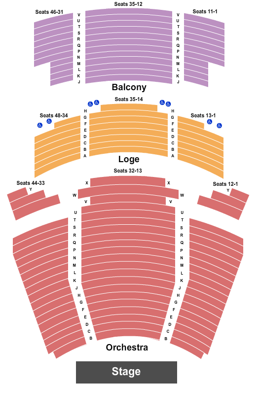 Martin Woldson Theatre At The Fox Endstage2 Seating Chart