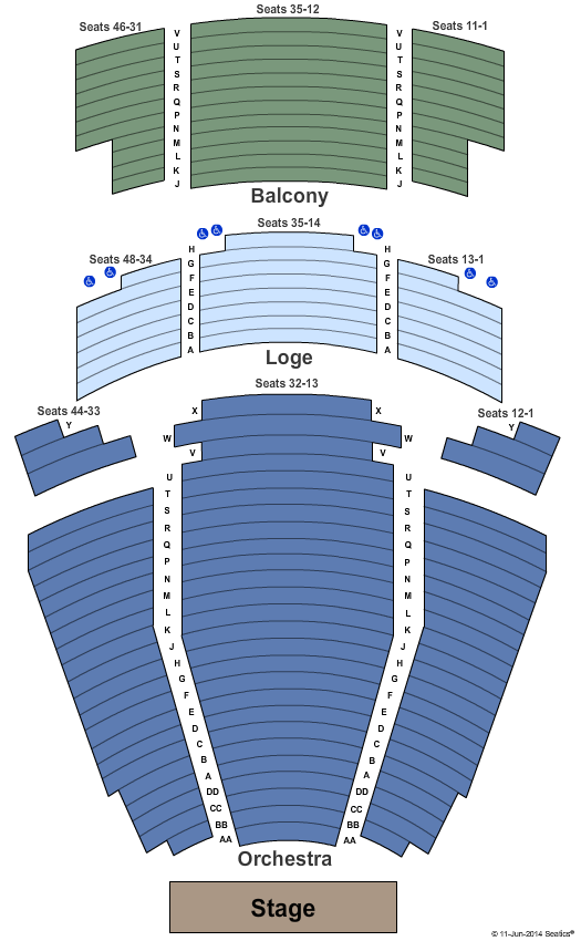 Martin Woldson Theatre At The Fox Standard Seating Chart