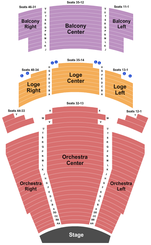 Martin Woldson Theatre At The Fox Seating Chart