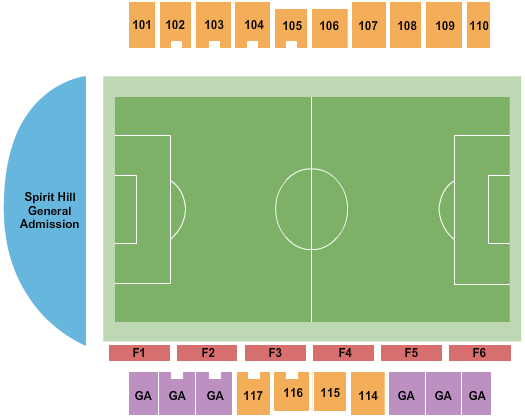 Maryland Soccerplex Soccer Seating Chart