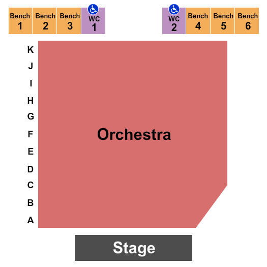Marylebone Theatre Seating Map