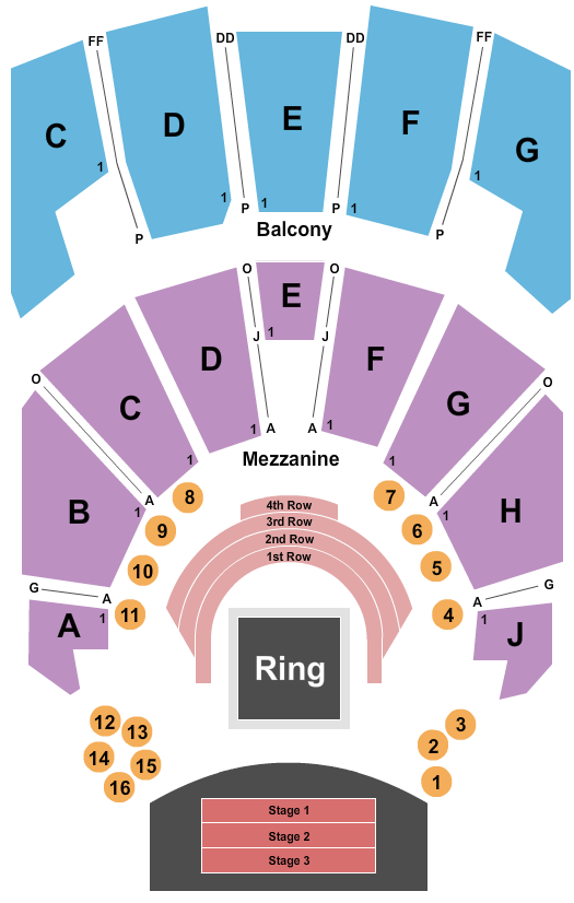 TempleLive - Cleveland Boxing Seating Chart