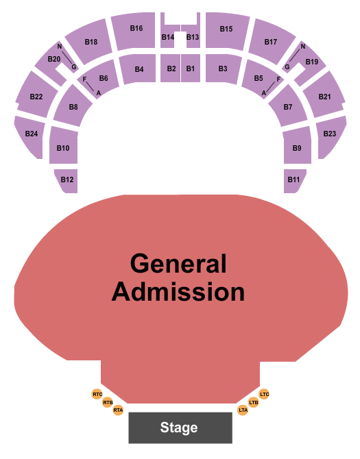 Masonic Temple Theatre Endstage GA Flr Seating Chart