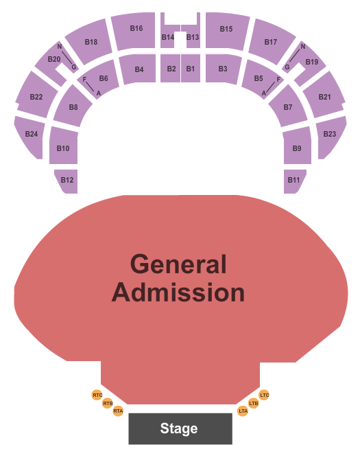 Masonic Temple Theatre End Stage FlrGA BalcGA Seating Chart