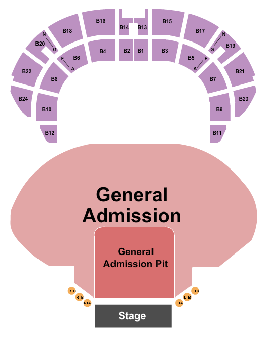 Masonic Temple Theatre GA Floor GA Pit Seating Chart