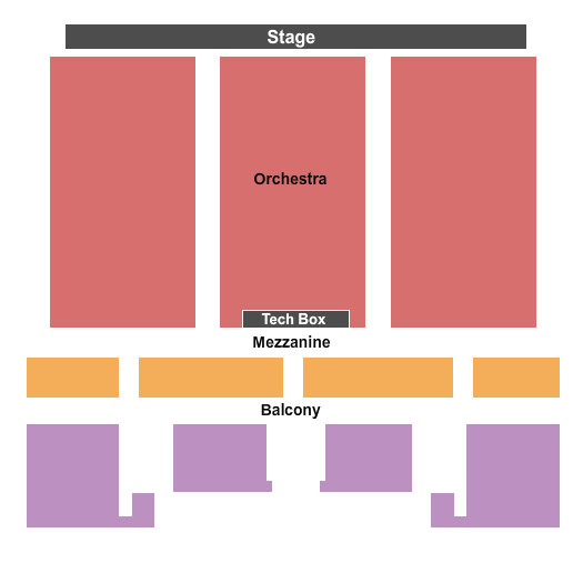 Massey Theatre Endstage Seating Chart