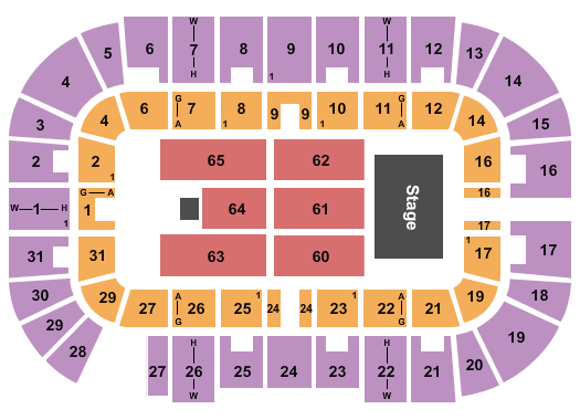 Massmutual Center seating chart event tickets center