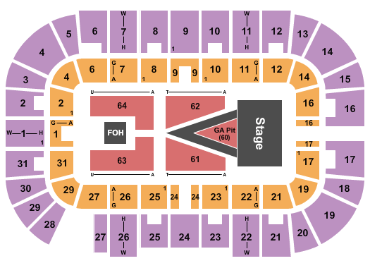 Massmutual Center seating chart event tickets center