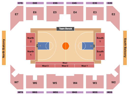 Mattamy Athletic Centre at the Gardens Basketball Seating Chart