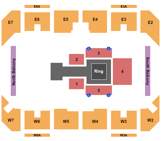 Mattamy Athletic Centre at the Gardens WWE Seating Chart