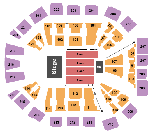 Matthew Knight Arena A Perfect Circle Seating Chart