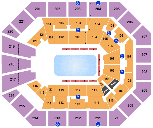 Matthew Knight Arena Cirque du Soleil: Axel Seating Chart