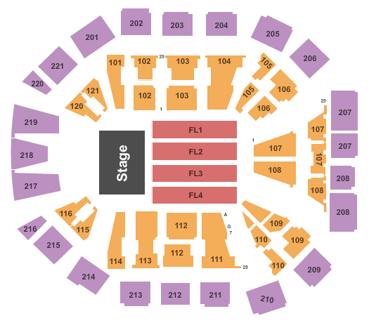 Matthew Knight Arena Endstage Seating Chart