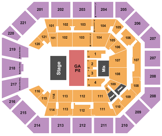 Matthew Knight Arena Miranda Lambert Seating Chart