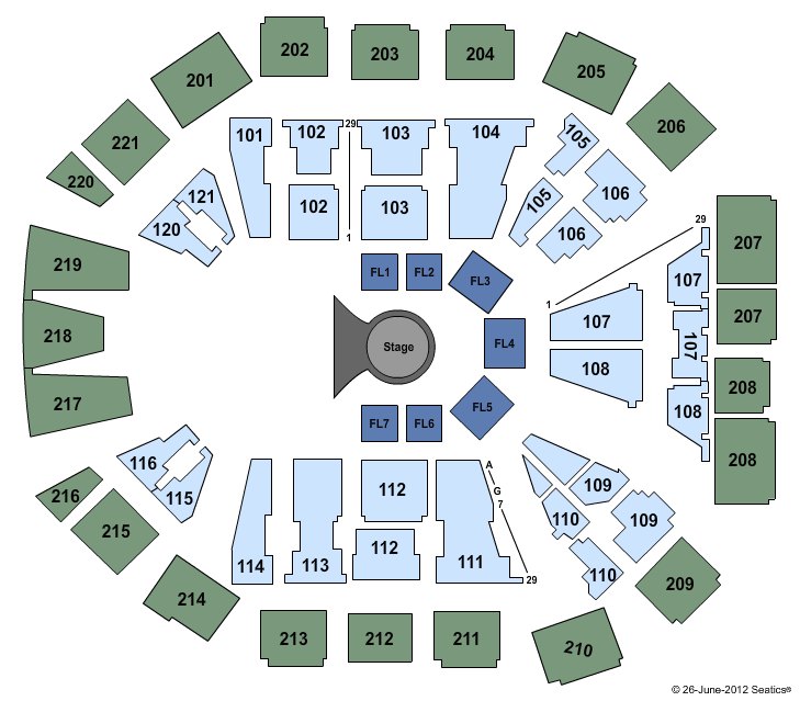 Matthew Knight Arena Cirque - Quidam Seating Chart