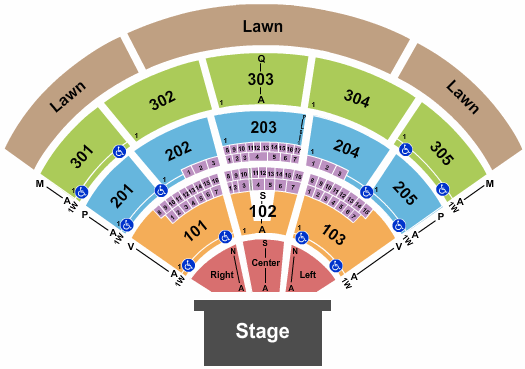 Live Nation Amphitheater Tampa Seating Chart