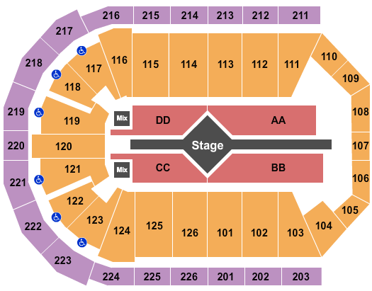 Maverik Center Alicia Keys Seating Chart