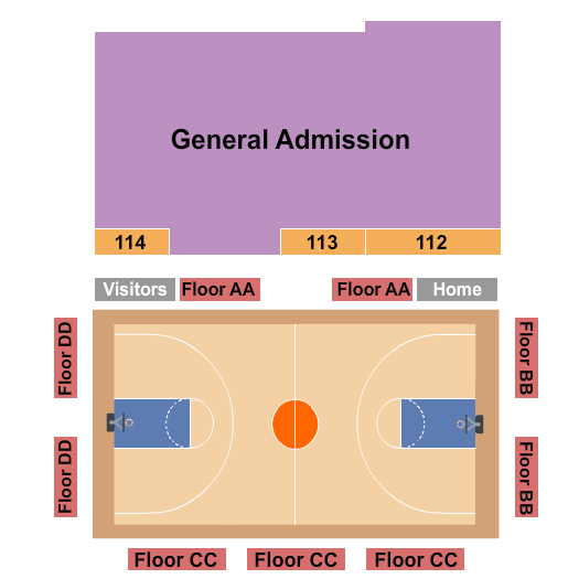 Maverik Center Basketball Seating Chart