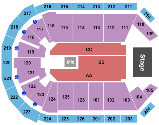 Maverik Center Endstage 2 Seating Chart