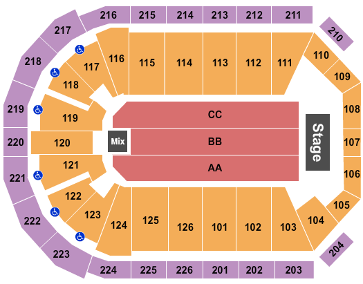 Maverik Center Endstage 3 Seating Chart