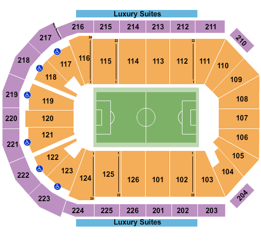 Maverik Center Football - Indoor Seating Chart